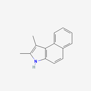 Chemical structure of 1,2-Dimethyl-3H-benzo[e]indole