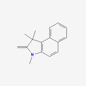 Chemical structure of 2,3-Dihydro-1,1,3-trimethyl-2-methylene-1H-benzo[e]indole