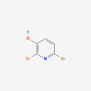 Chemical structure of 2,6-Dibromopyridin-3-ol