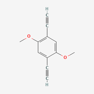 Chemical structure of 1,4-Diethynyl-2,5-dimethoxybenzene