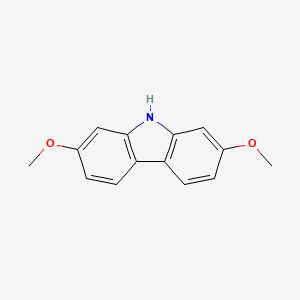 Chemical structure of 2,7-Dimethoxy-9H-carbazole