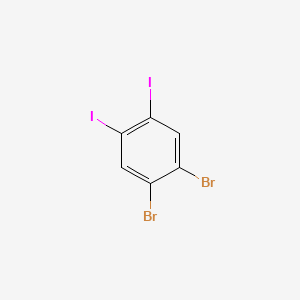 Chemical structure of 1,2-Dibromo-4,5-diiodobenzene