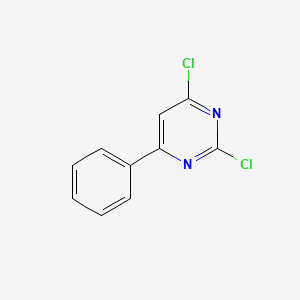 Chemical structure of 2,4-Dichloro-6-phenylpyrimidine