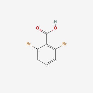 Chemical structure of 2,6-Dibromobenzoic Acid