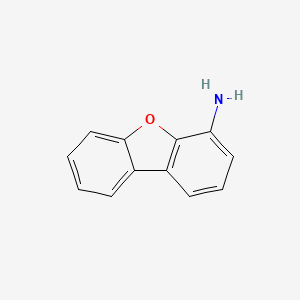 Chemical structure of Dibenzo[b,d]furan-4-amine