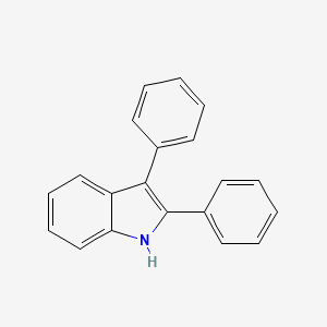 Chemical structure of 2,3-Diphenyl-1H-indole