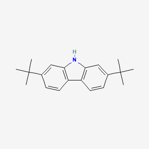 Chemical structure of 2,7-Di-tert-butyl-9H-carbazole
