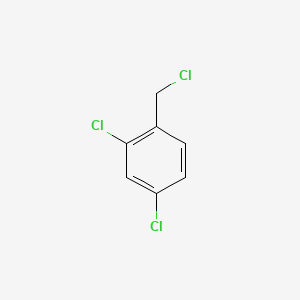 Chemical structure of 2,4-Dichlorobenzyl Chloride