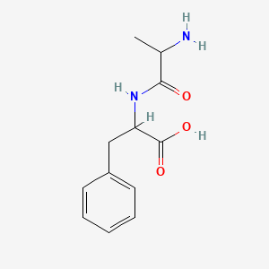 Chemical structure of DL-Alanyl-DL-phenylalanine