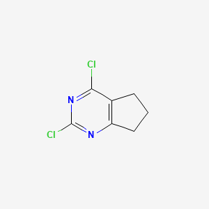 Chemical structure of 2,4-Dichloro-5,6-trimethylenepyrimidine