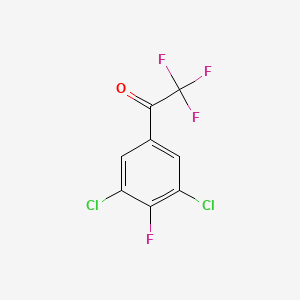 Chemical structure of 1-(3,5-Dichloro-4-fluorophenyl)-2,2,2-trifluoroethanone