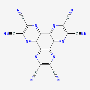 Chemical structure of Dipyrazino[2,3-f:2′,3′-h]quinoxaline-2,3,6,7,10,11-hexacarbonitrile