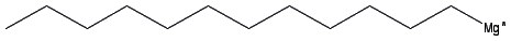 Chemical structure of dodecylmagnesium chloride
