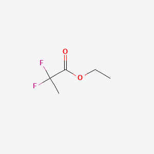 Chemical structure of 2,2-Difluoropropionic acid ethylester
