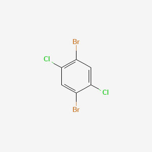 Chemical structure of 1,4-Dibromo-2,5-dichlorobenzene