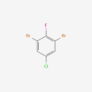 Chemical structure of 1,3-Dibromo-5-chloro-2-fluorobenzene