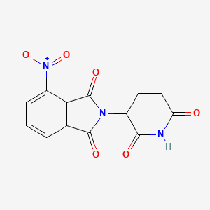 Chemical structure of 2-(2,6-Dioxopiperidin-3-yl)-4-nitroisoindoline-1,3-dione