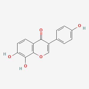 Chemical structure of 7,8-Dihydroxy-3-(4-hydroxyphenyl)-4H-1-benzopyran-4-one