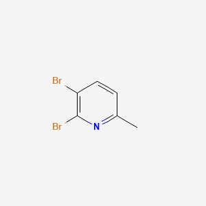 Chemical structure of 2,3-Dibromo-6-methylpyridine