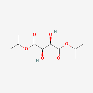 Chemical structure of (+)-Diisopropyl L-tartrate