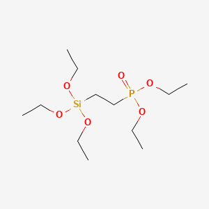 Chemical structure of (Diethylphosphatoethyl)triethoxysilane