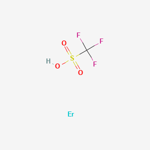 Chemical structure of Erbium trifluoromethanesulfonate