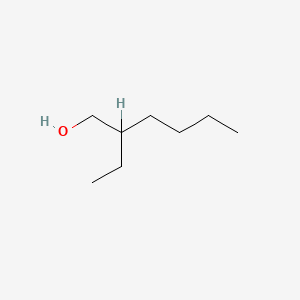 Chemical structure of 2-Ethylhexanol