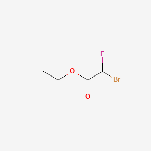 Chemical structure of Ethyl bromofluoroacetate