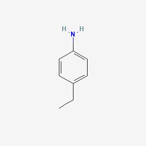 Chemical structure of 4-Ethylaniline