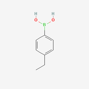 Chemical structure of Boronic acid, (4-ethylphenyl)-