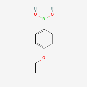 Chemical structure of 4-Ethoxyphenylboronic acid