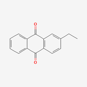 Chemical structure of 2-Ethylanthraquinone
