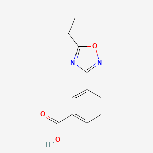 Chemical structure of 3-(5-Ethyl-1,2,4-oxadiazol-3-yl)benzoic acid