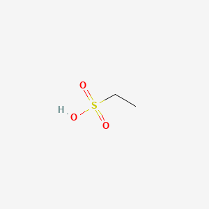 Chemical structure of Ethanesulfonic acid