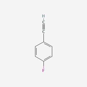 Chemical structure of 4-Fluorophenylacetylene