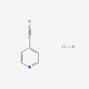 Chemical structure of 4-Ethynylpyridine hydrochloride