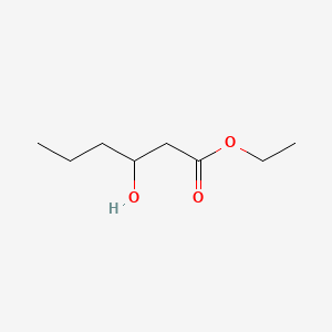 Chemical structure of Ethyl 3-hydroxyhexanoate