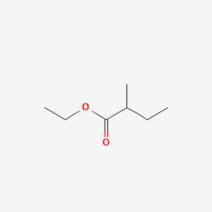 Chemical structure of Ethyl 2-methylbutyrate