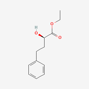 Chemical structure of Ethyl (R)-2-hydroxy-4-phenylbutyrate