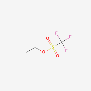 Chemical structure of Ethyl trifluoromethanesulfonate