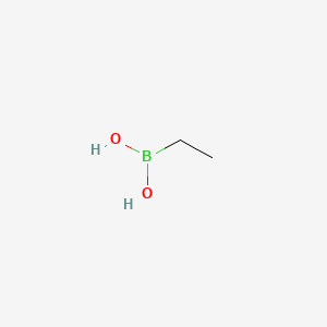 Chemical structure of Ethylboronic acid (contains varying amounts of Anhydride)