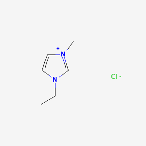 Chemical structure of 1-Ethyl-3-methylimidazolium Chloride
