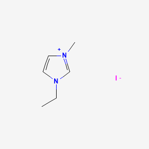 Chemical structure of 1-Ethyl-3-methylimidazolium iodide