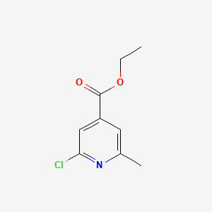 Chemical structure of Ethyl 2-Chloro-6-methylisonicotinate