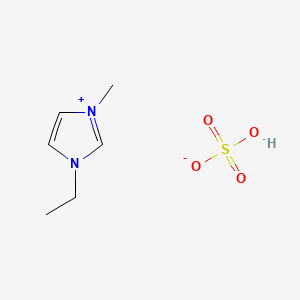 Chemical structure of 1-Ethyl-3-methylimidazolium Hydrogen Sulfate