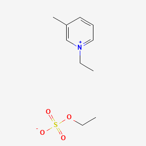 Chemical structure of 1-Ethyl-3-methylpyridinium Ethyl Sulfate