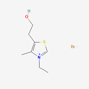 Chemical structure of 3-Ethyl-5-(2-hydroxyethyl)-4-methylthiazolium bromide