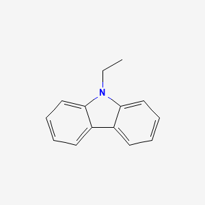 Chemical structure of 9-Ethylcarbazole