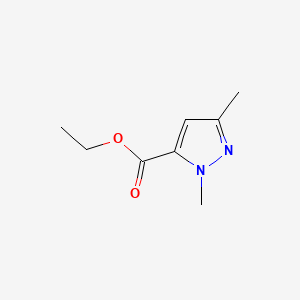 Chemical structure of 1,3-Dimethyl-5-ethoxycarbonylpyrazole