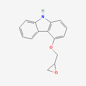 Chemical structure of 4-(2,3-Epoxypropoxy)carbazole